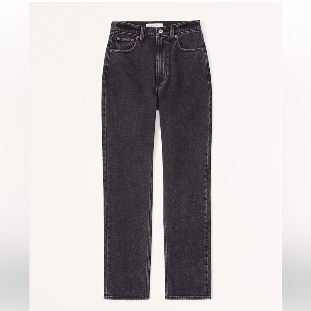 Abercrombie & Fitch Curve Love Ultra High Rise Ankle Straight Size 31/12
